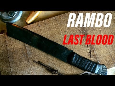 DIY RAMBO 5: last blood knife machete Prop making (2019) how to