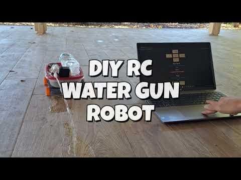 DIY RC Water Gun Robot