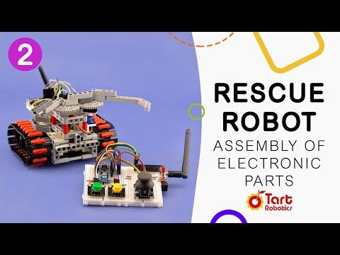 DIY Rescue Robot with Lego, Arduino and 3D Printed Parts - Part 2