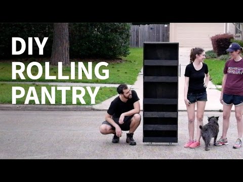 DIY Rolling Pantry