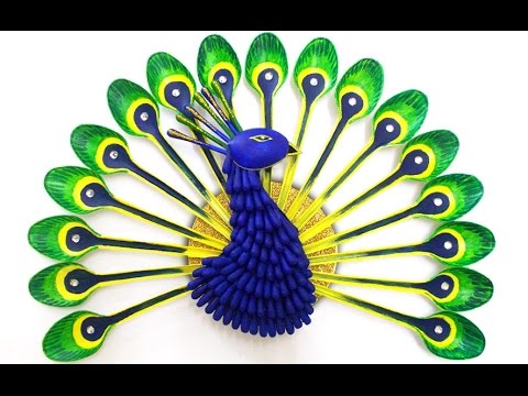 DIY Room Decor : How to Make a Peacock from Spoon Crafts | DIY Projects