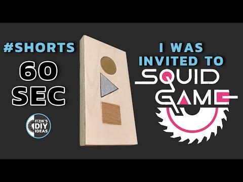 DIY Squid Game Business Card Woodworking Episode | My invitation Scene