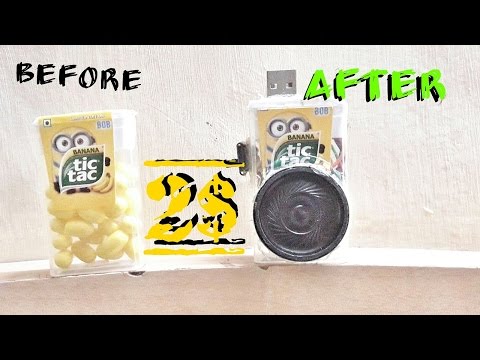 DIY TIC TAC PORTABLE SPEAKER+LED LAMP