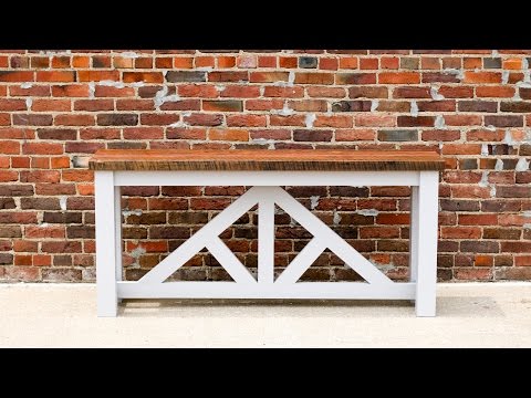 DIY Truss Sofa Table | How to Build