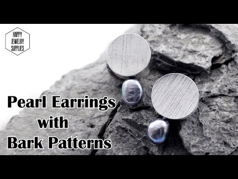 DIY Tutorial - How to make the sterling silver earrings with black pearl