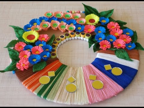 DIY Wall Decorating Ideas : How to Make a Paper Wreath for Home Decoration