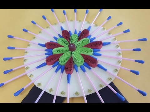 DIY Wall Decoration Idea : Beautiful and Stunning Wall Decor Using Quilling &amp;amp; Ear Buds!