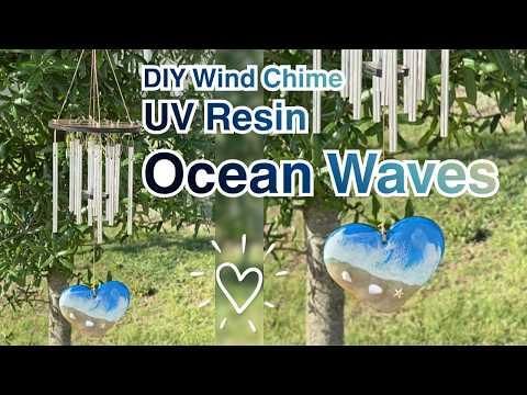 DIY Wind Chime with UV Resin Ocean Waves | Full Tutorial
