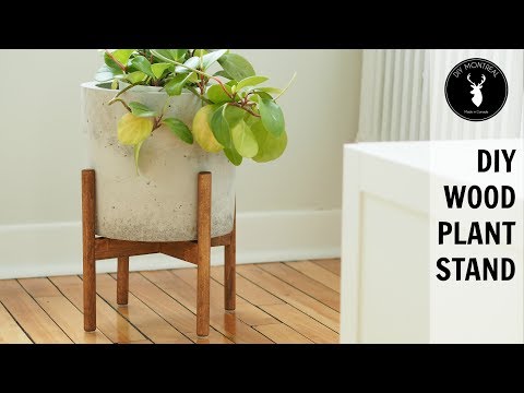 DIY Wood Plant Stand