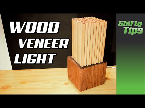 DIY Wood Veener Light