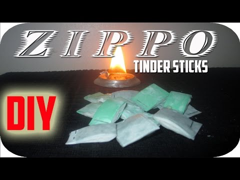 DIY Zippo Waxed Tinder Sticks Camping/Backpacking/SHTF/B.O.B