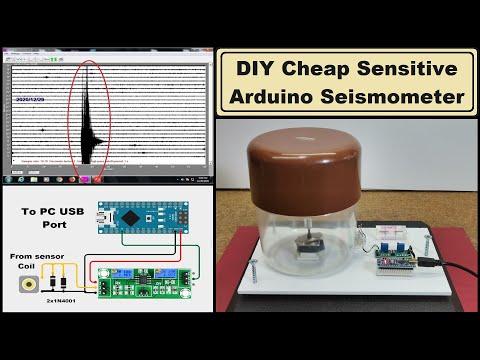 DIY extremly Sensitive and cheap Arduino Seismometer