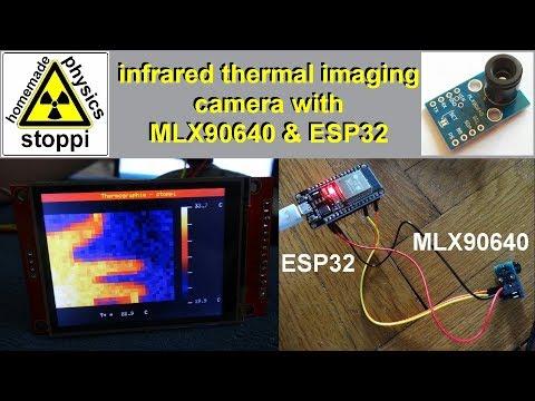 DIY infrared thermal imaging camera with MLX90640 and ESP32 - W&auml;rmebildkamera mit MLX90640