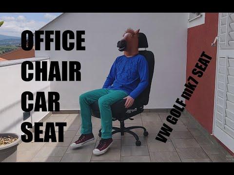 DIY office chair form a VW car seat