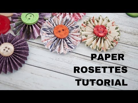 DIY paper rosettes