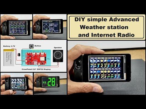 DIY simple Advanced Weather station with 5day forecast and Internet Radio