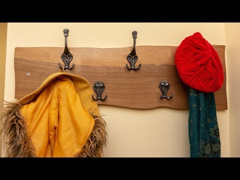 DIY wall-mounted coat hangers