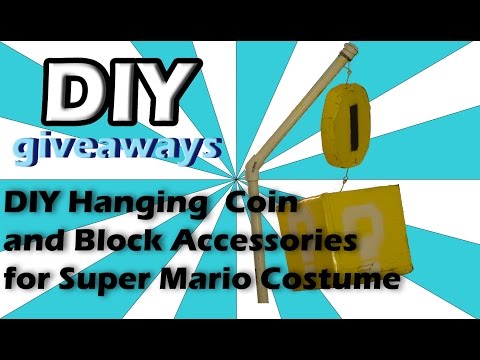 DIYgiveaways- DIY Coin and Block for Super Mario Costume!