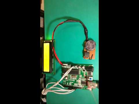 DS1307 Arduino Clock LCD test