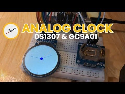 DS1307 Real Time Clock &amp; GC9A01 Display Using Visuino