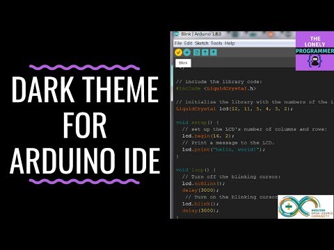 Dark theme for Arduino IDE