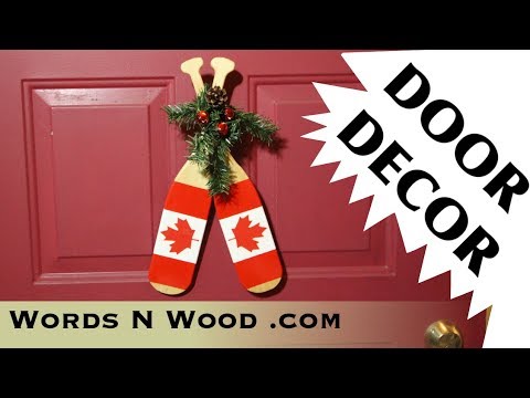 Decorative Paddle Door Decoration (WnW #120)  Christmas Craft