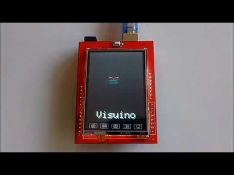 Demo: Arduino Uno: Bitmap animation on ILI9341 TFT Touchscreen Display Shield with Visuino