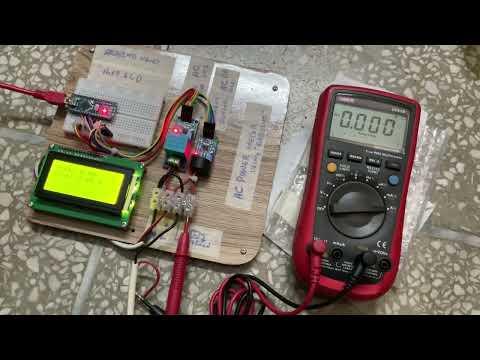 Demo of AC Current - AC Power Meter with Power Factor using an Arduino Nano - Semester Project