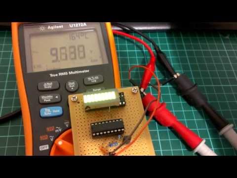 Demonstrating the LM3915 with varying AC voltage