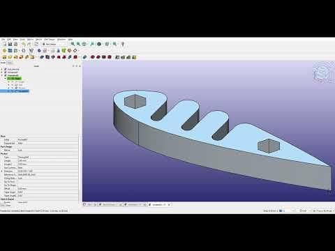 Designing compliant rib for aluminum can airfoil in FreeCAD