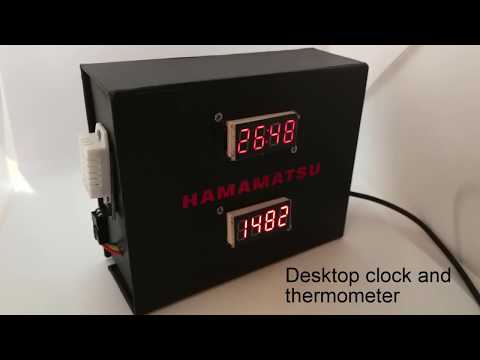 Desktop clock and thermometer IoT