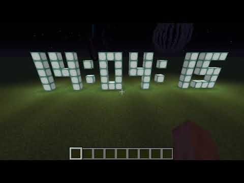 Digital Clock in Minecraft with Scratch extension