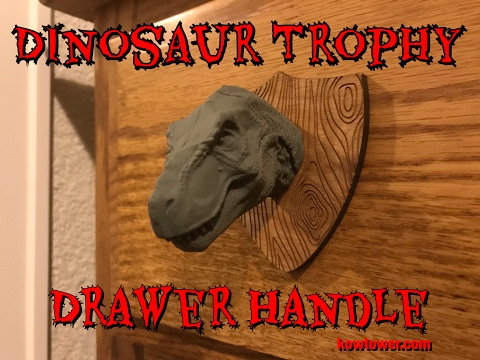 Dinosaur Trophy Drawer Handle