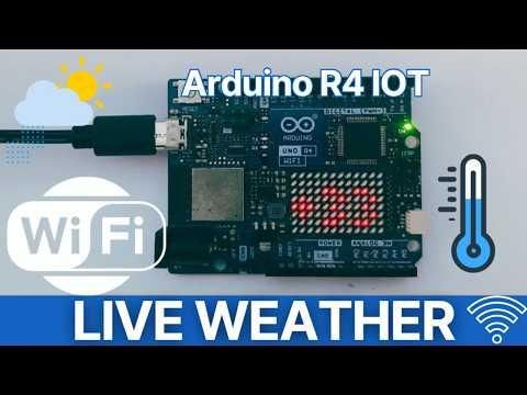 Display Live Temperature on the Arduino Uno R4 WiFi LED Matrix