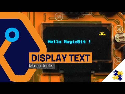 Display Text on MagicBit [MagicBlocks]