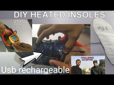 Diy heated insoles (warm shoes)