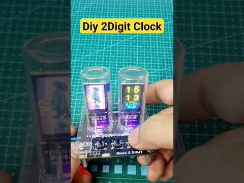 Diy projects : 2Digit Clock Rp2040 #diy #gadgets #python #shortvideo #rp2040