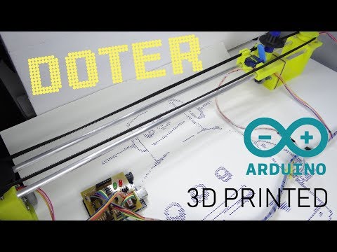 Doter - huge Arduino based dot matrix printer