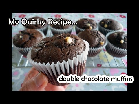 Double Chocolate Muffins - Quick &amp;amp; Easy - made in a bag (懶人巧克力瑪芬蛋糕)
