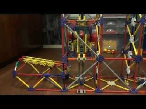 Double chain elevator lift, a K'nex ball machine lift