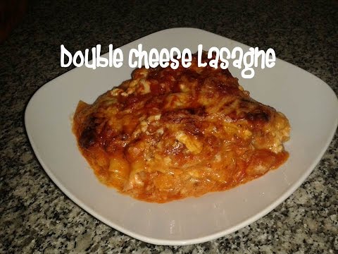 Double cheese lasagne recipe