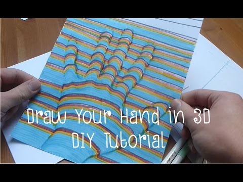 Draw Your Hand In 3D - DIY Tutorial