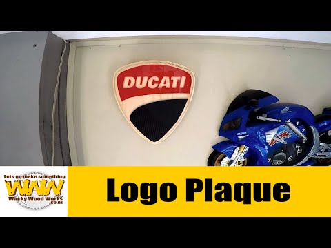Ducati &amp;amp; Hyosung Plaque logo - Wacky Wood Works