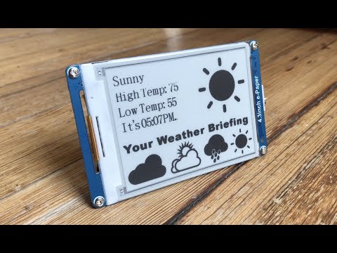 E-Paper Weather Display