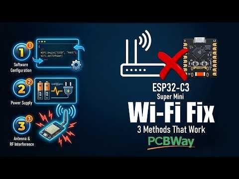 ESP32 C3 Super Mini WiFi Fix - 3 Methods That Work