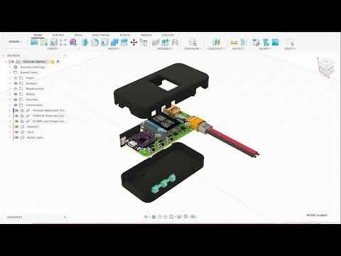 ESP32 Wattmeter Enclosure Design Timelapse - Autodesk Fusion