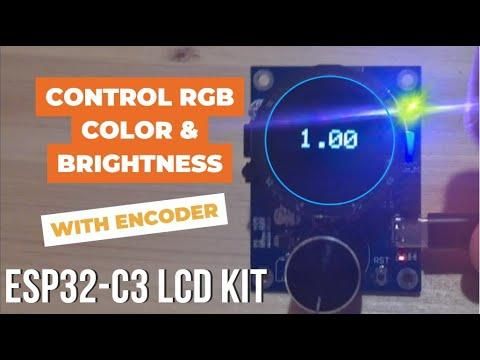 ESP32-C3 LCD Kit - RGB LED Brightness &amp; Random Color Using Visual Programming