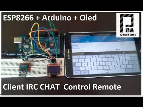 ESP8266 + Arduino + Oled  ( Client IRC Chat Control ) : PDA_Control