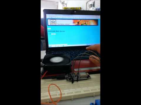 ESP8266 Fan Control from Webserver Demonstration