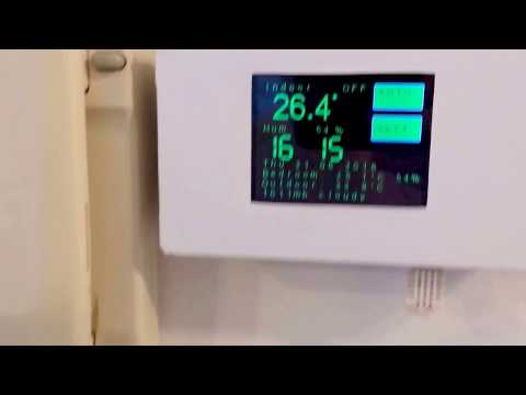 ESP8266 WiFi touch screen Arduino thermostat